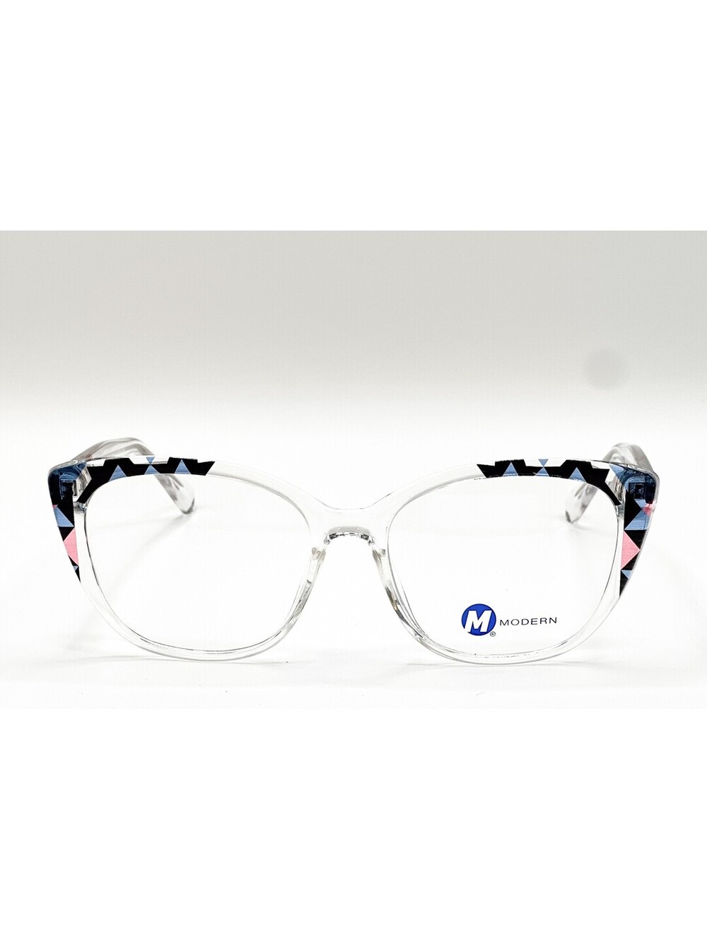 Modern Macie Crystal Blue Black Cat Eye Authentic Eyeglass Frames 53-16-145 - Picture 5 of 5